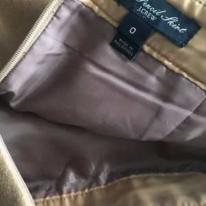 Camel colored J. Crew pencil skirt in size 0